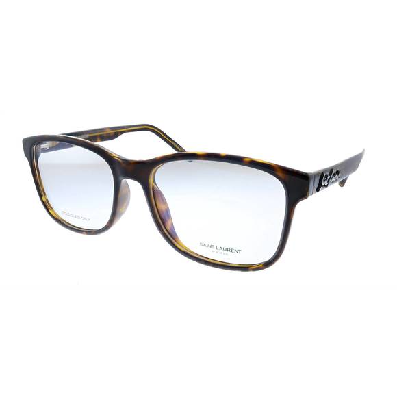 NEW SAINT LAURENT rectangle acetate eyeglasses in havana - Picture 1 of 3